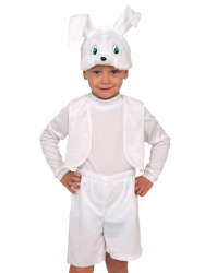 Карнавальный костюм Костюмы Животных Зайчик белый Лайт, арт. 00-3004 - Интернет-магазин детских товаров Зайка моя Екатеринбург