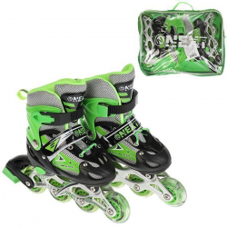 Ролики раздвижные Next святящиеся в сумке арт. G21902-29-32-GREEN - Интернет-магазин детских товаров Зайка моя Екатеринбург