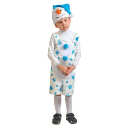 Костюм Снеговичок плюш рост 92-122 арт. 3012 - Интернет-магазин детских товаров Зайка моя Екатеринбург