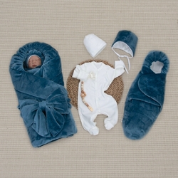 Комплект на выписку KinderLitto "Бусик" 6 предметов, зимний - Интернет-магазин детских товаров Зайка моя Екатеринбург