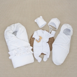 Комплект на выписку KinderLitto "Бусик" 6 предметов, демисезонный - Интернет-магазин детских товаров Зайка моя Екатеринбург