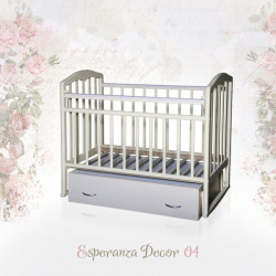 Детская кроватка Esperanza Martinа Decor №04 поперечный маятник,ящик - Интернет-магазин детских товаров Зайка моя Екатеринбург