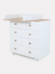 Комод с пеленальным столиком Rant Elsa Pro 80 см 4 ящика - Интернет-магазин детских товаров Зайка моя Екатеринбург