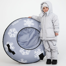 Тюбинг UNIX Kids Snow / Снег (100 см) серый - Интернет-магазин детских товаров Зайка моя Екатеринбург