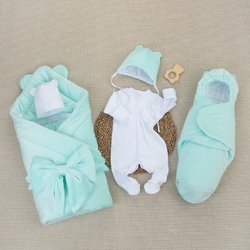 Комплект на выписку KinderLitto "Медвежонок" 6 предметов, зимний - Интернет-магазин детских товаров Зайка моя Екатеринбург