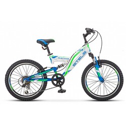 Велосипед горный двухподвесный Stels Mustang V, V010, рама 13", 6 ск., 20" - Интернет-магазин детских товаров Зайка моя Екатеринбург