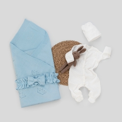 Комплект на выписку KinderLitto "Новый Бристоль" 4 предмета, лето - Интернет-магазин детских товаров Зайка моя Екатеринбург