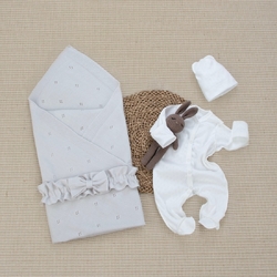 Комплект на выписку KinderLitto "Новый Конфетти" 4 предмета, лето - Интернет-магазин детских товаров Зайка моя Екатеринбург