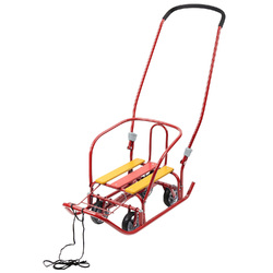 Санки детские Nika Ветерок 7 универсал с  толкателем и выдвижными колесами, арт. В7У - Интернет-магазин детских товаров Зайка моя Екатеринбург