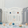 Манеж UNIX Kids Classic Grey (126x120)  - Интернет-магазин детских товаров Зайка моя Екатеринбург