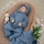 Комплект на выписку 4 предмета KinderLitto "Муслин.Плед", джинс, лето - Интернет-магазин детских товаров Зайка моя Екатеринбург