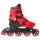 Роликовые коньки раздвижные, Onlitop колеса PVC 64 мм, пластиковая рама, red/black - Интернет-магазин детских товаров Зайка моя Екатеринбург