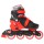 Роликовые коньки раздвижные, Onlitop колеса PVC 64 мм, пластиковая рама, black/red - Интернет-магазин детских товаров Зайка моя Екатеринбург