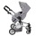 Кукольная коляска-трансформер Pituso, двухместная арт. 9651A-Grey - Интернет-магазин детских товаров Зайка моя Екатеринбург